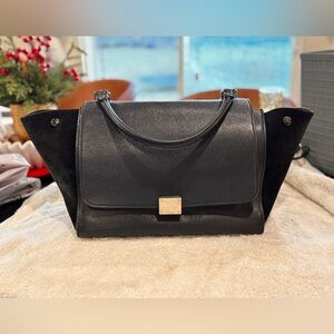 Celine Black Leather Handbag
